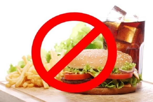 Ak máte zápal žalúdka, rýchle občerstvenie a sýtené nápoje sú zakázané